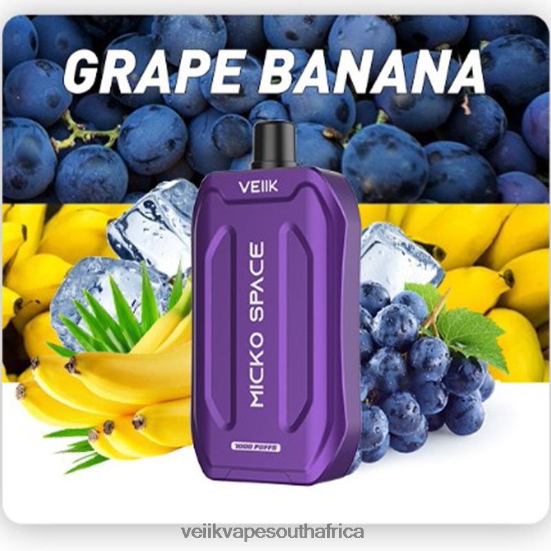 VEIIK Airo Pod - VEIIK Micko Space Disposable Vape 7000 Puffs Grape Banana A4Z6R435 VEIIK Airo Pod - VEIIK Micko Space Disposable Vape 7000 Puffs Grape Banana A4Z6R435